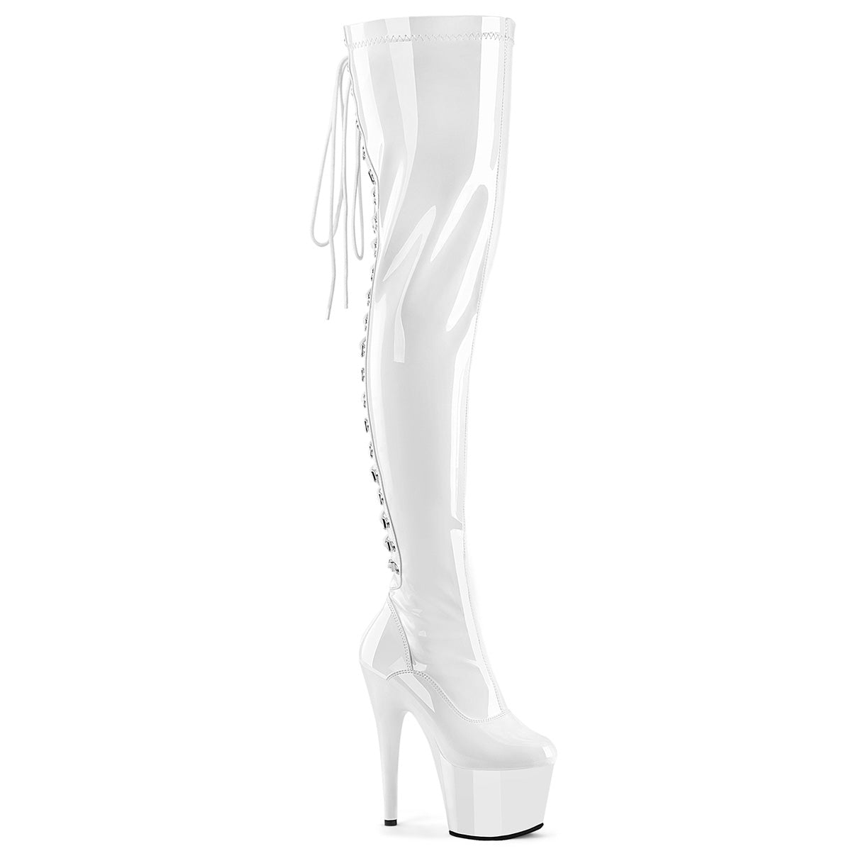 Lace up Thigh High Boots 6 inches DEL3063