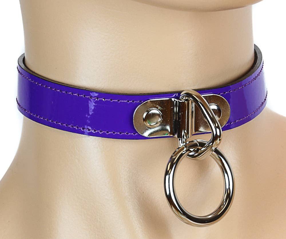 Funk Plus - CK129  PATENT NEON BONDAGE CHOKER