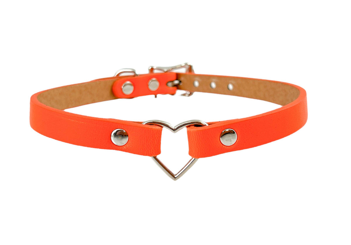 Funk Plus - FC224M SMALL HEAR SKINNY VEGAN CHOKER