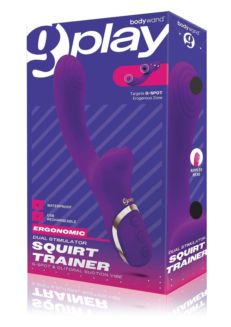 Bodywand G-Play G-Spot and Clitoral Suction Vibe - Purple