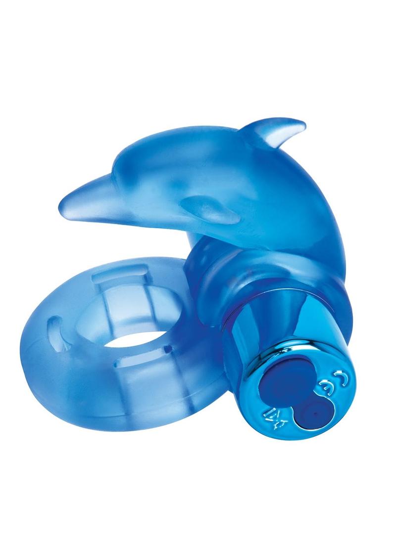 Bodywand Rechargeable Dancing Dolphin Ring - Blue