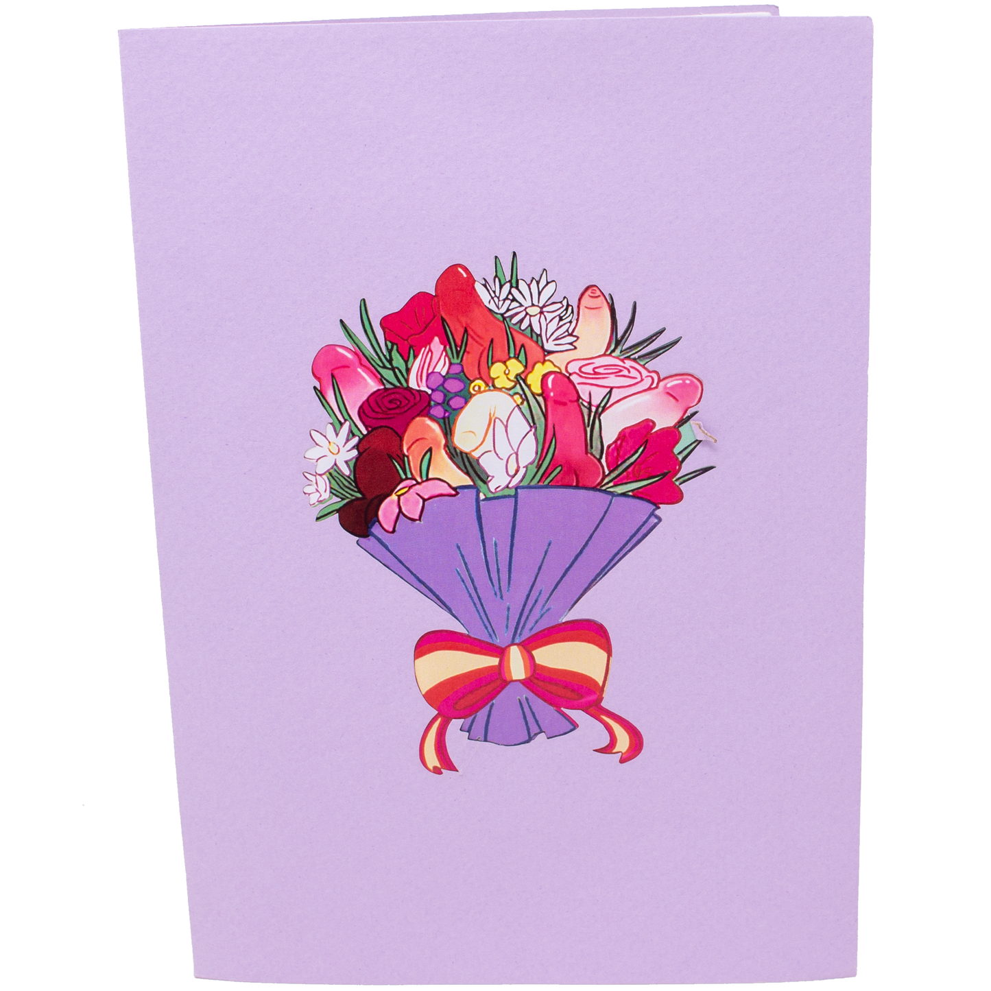 Dirty Pop Cards - Bouquet of Dicks Funny 3D Pop-Up Surprise Greeting Card