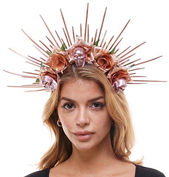 KBW Global Corp. - Rose Gold Floral Headband