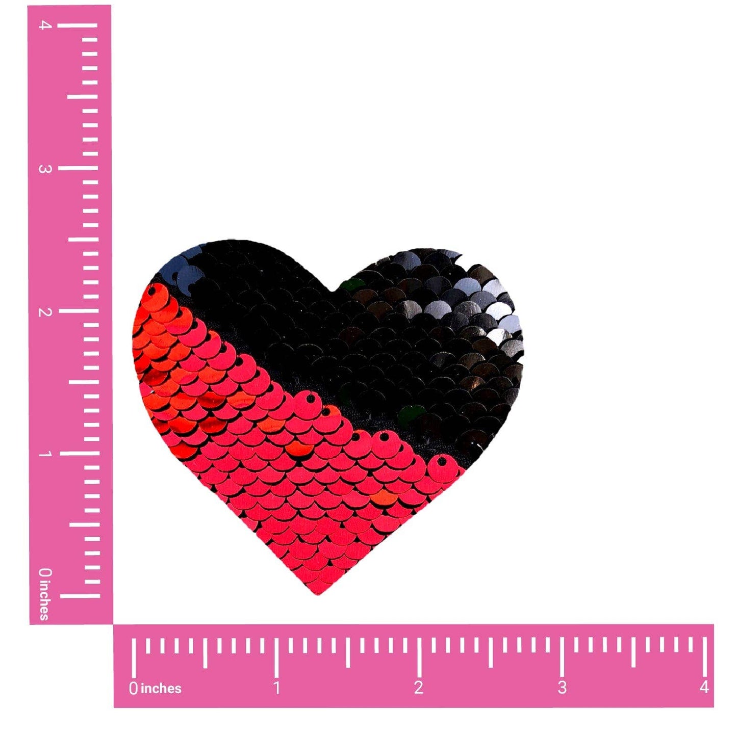 Neva Nude - Sookie Red & Black Sequin I Heart U Nipple Cover Pasties