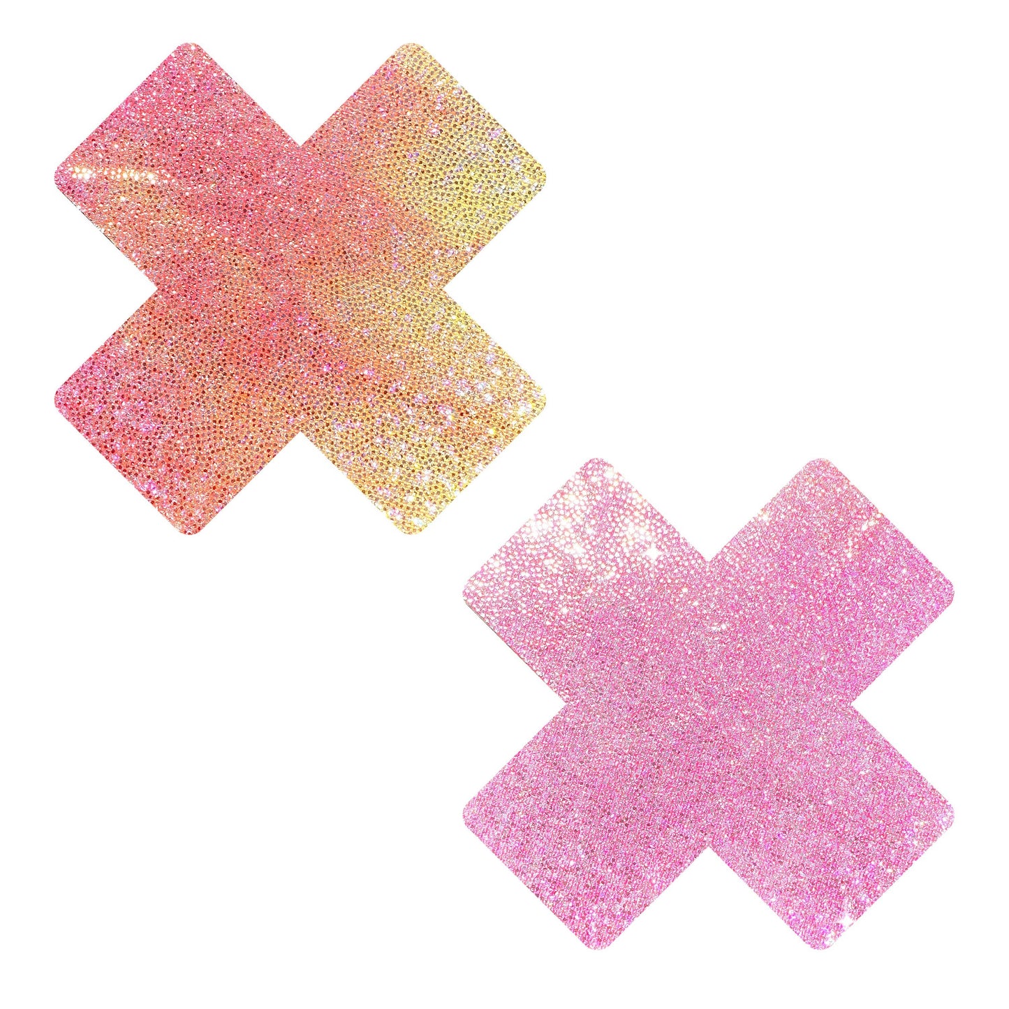 Neva Nude - Sherbet LollyPop Shimmer UV Neon Tie Dye X Nipple Cover Pasties
