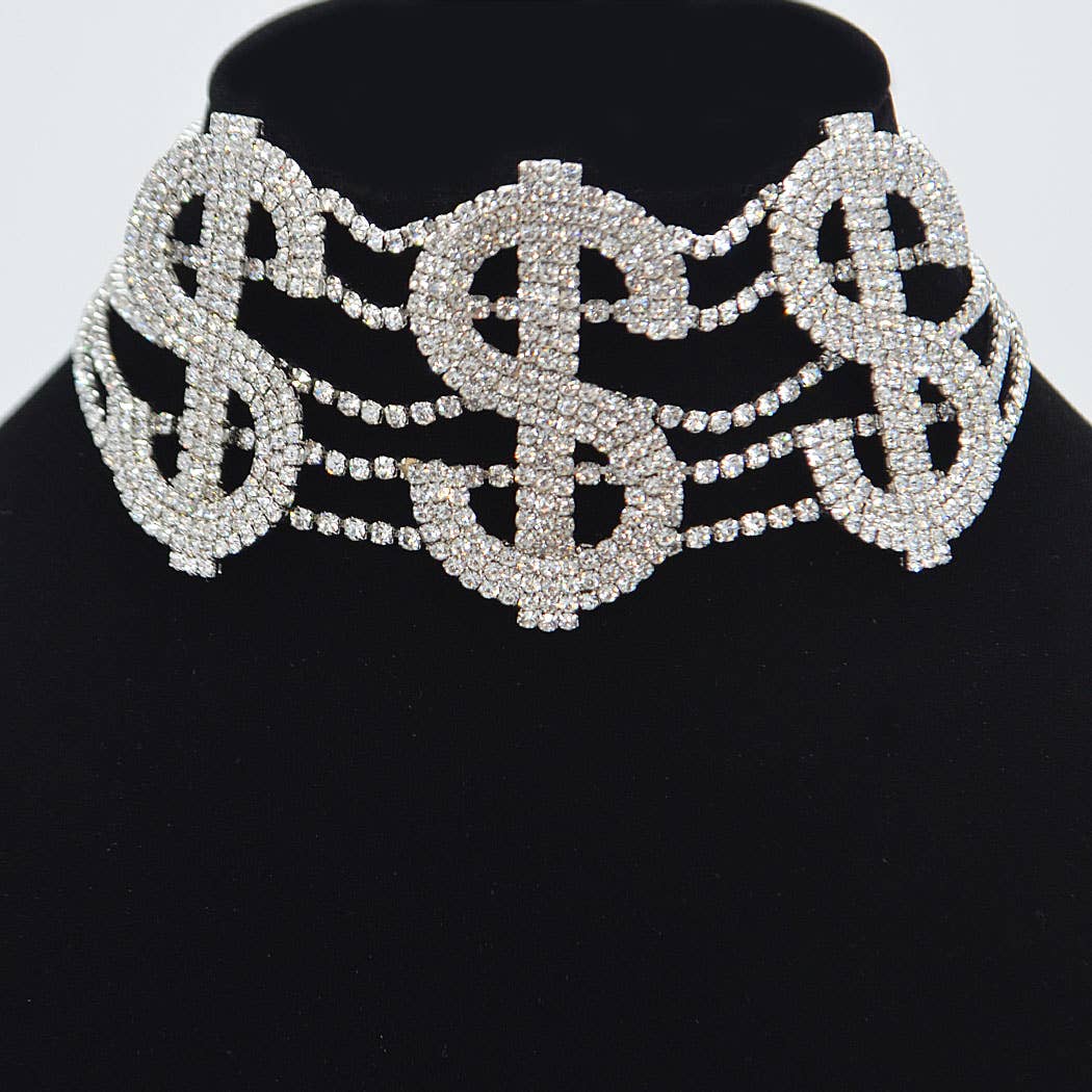 3AM BY H&D ACCESSORIES - Dollar Sign Choker