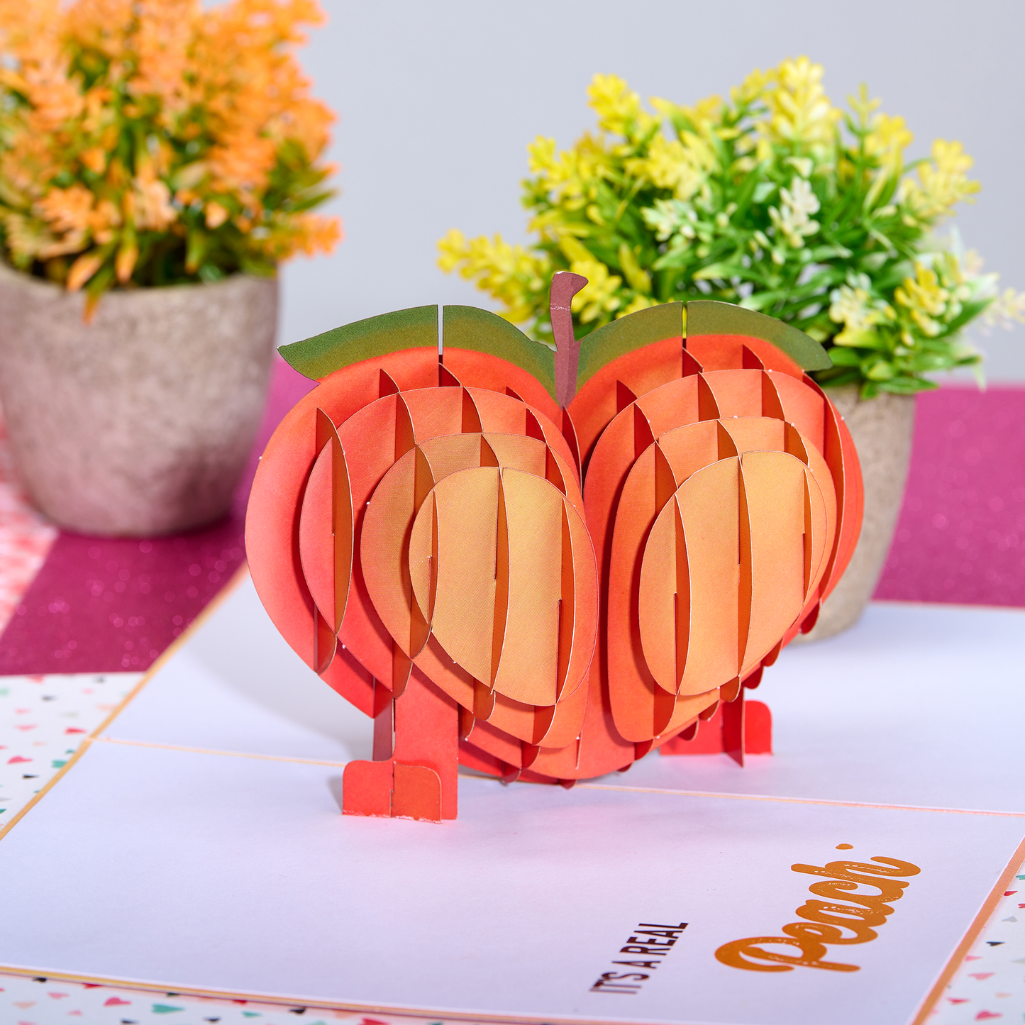 Dirty Pop Cards - It’s Peachy Funny 3D Pop-Up Cheeky Birthday Card