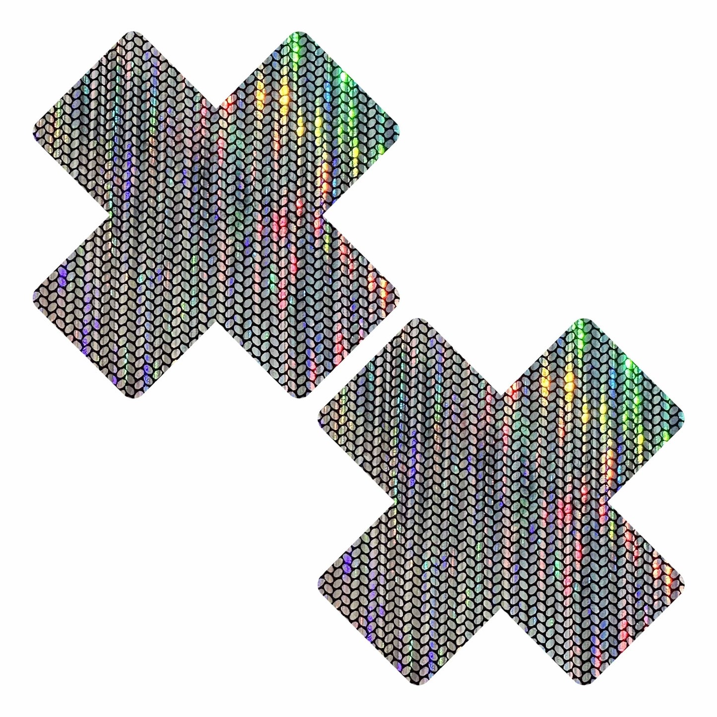 Neva Nude - Naughty Nebula Super Holographic X Nipple Cover Pasties