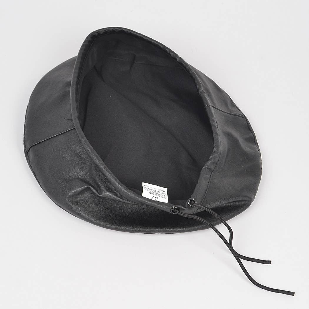 3AM BY H&D ACCESSORIES - FAUX LEATHER BERET