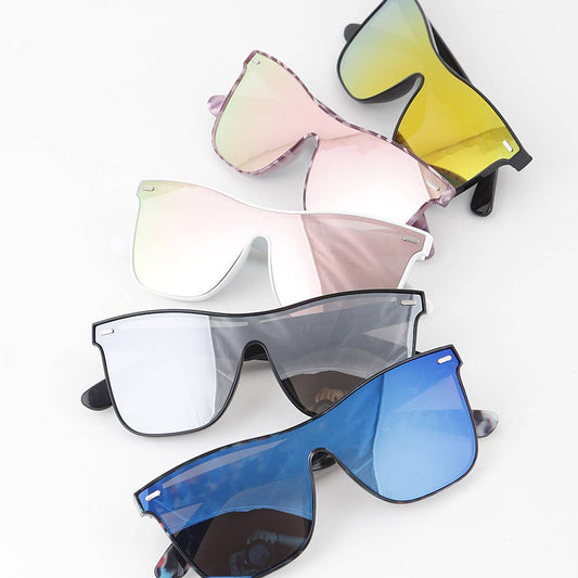 3AM BY H&D ACCESSORIES - Bright Polycarbonate Shield Sunglasses