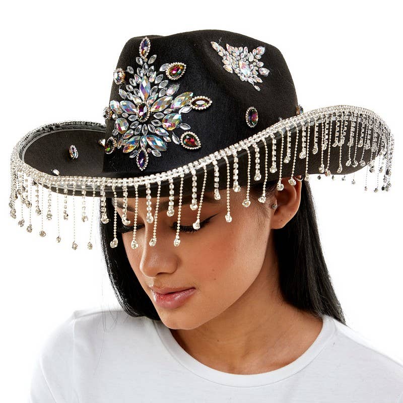 Rhinestone cowgirl hat