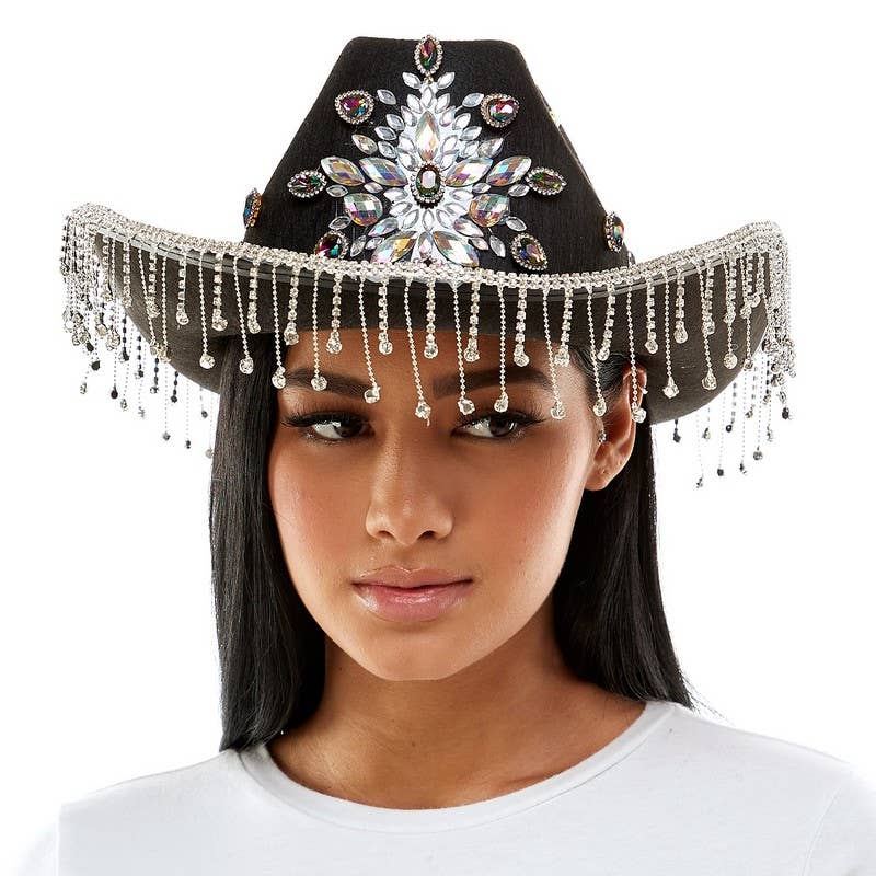 Rhinestone cowgirl hat