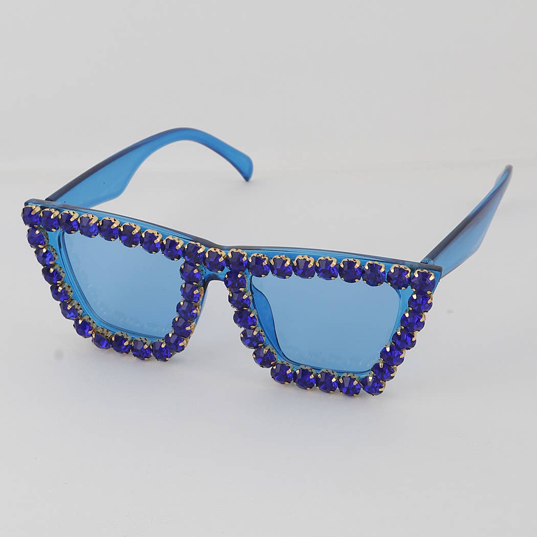 3AM BY H&D ACCESSORIES - Beaded Rhinestone Sunglasses