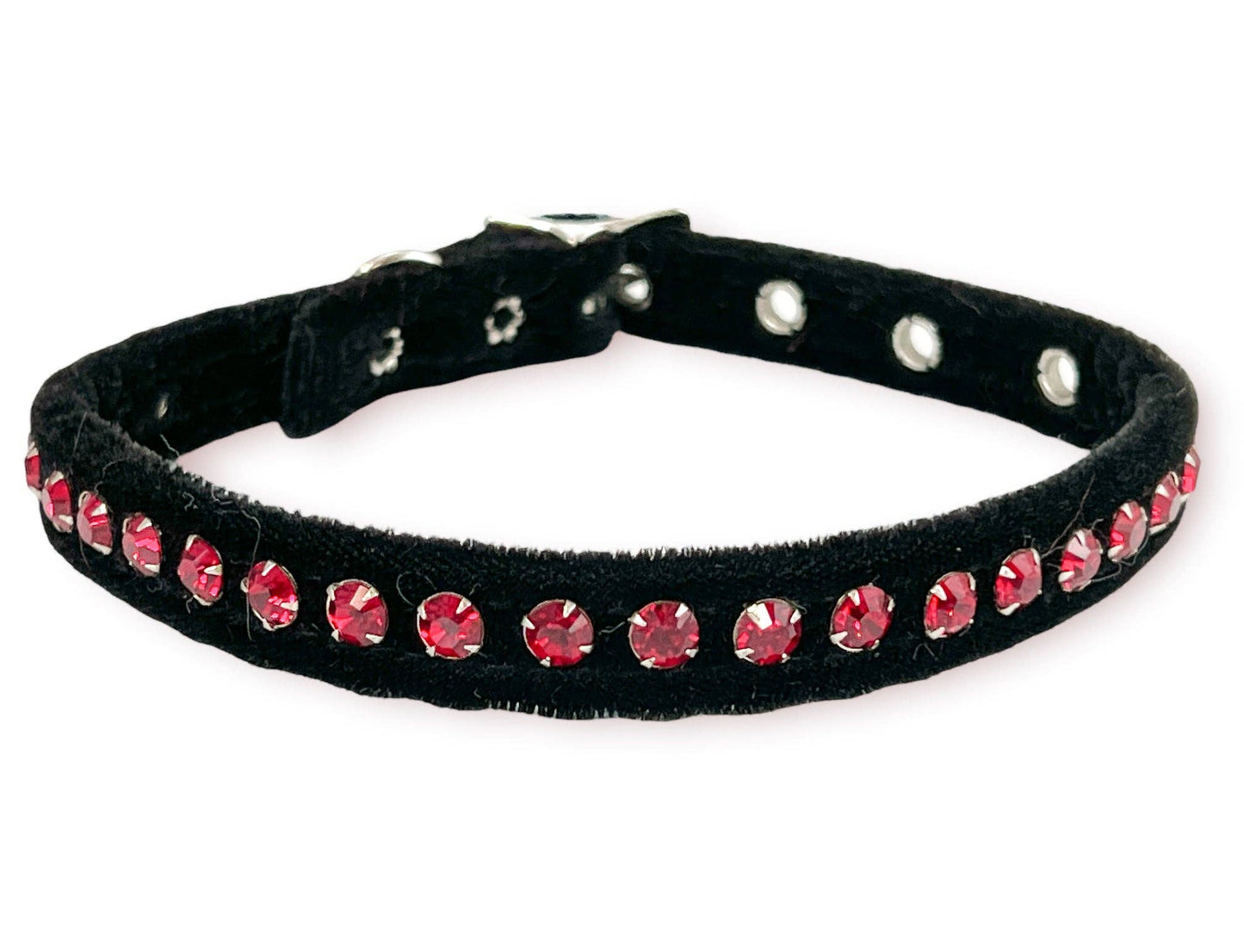Funk Plus - CK247 VELVET BLACK RHINESTONE  CHOKER