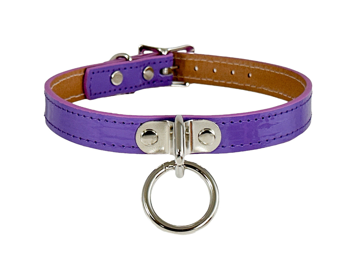 Funk Plus - CK129  PATENT NEON BONDAGE CHOKER