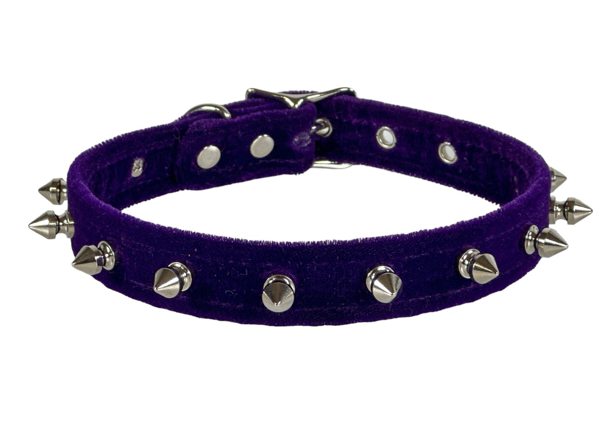 Funk Plus - CK134 VELVET SPIKE CHOKER