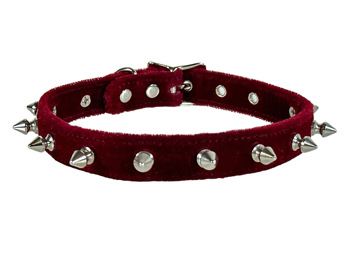 Funk Plus - CK134 VELVET SPIKE CHOKER