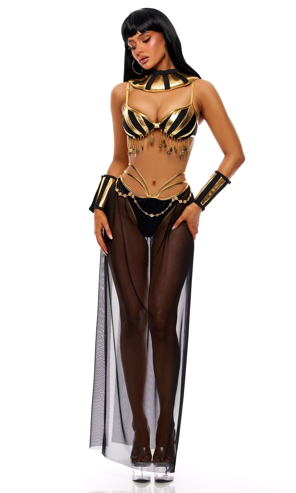 Cleopatra Complex 4-Piece Pharaoh Costume Set
