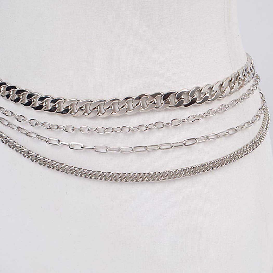 3AM BY H&D ACCESSORIES - Layered Chain Drop Belt