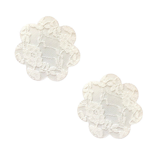White Lace Back To BAEsics Petal Nipple Cover Pasties