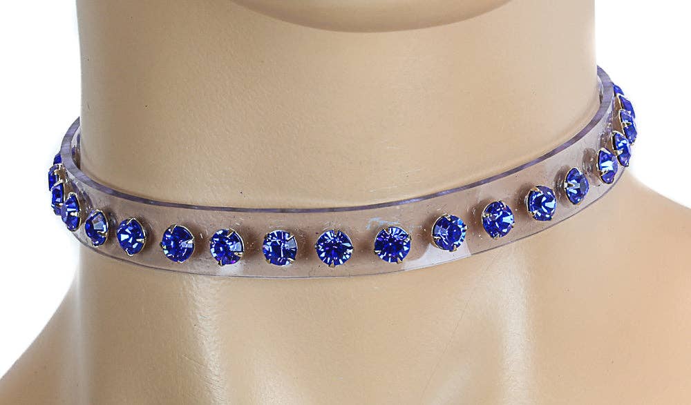 RHINESTONE CLEAR  CHOKER