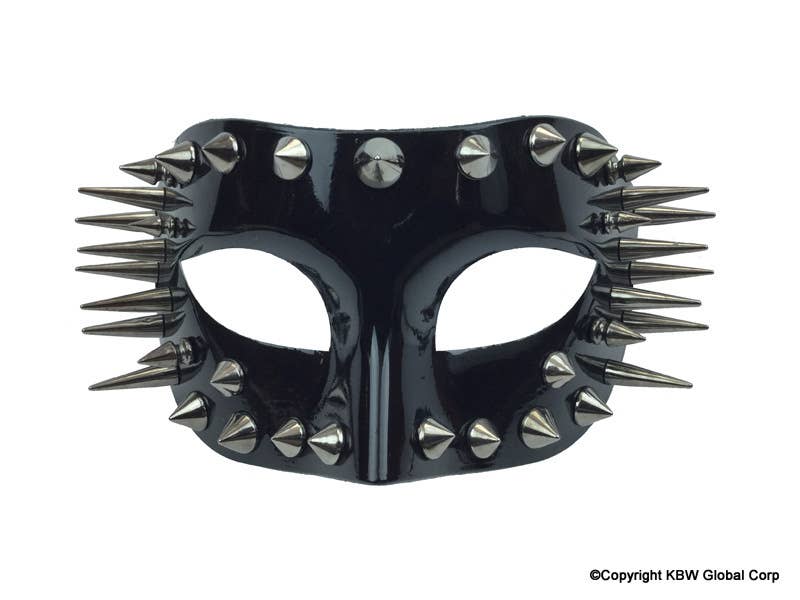 KBW Global Corp. - Black Spikes Half Face Mask