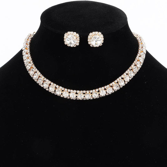 3AM BY H&D ACCESSORIES - Rhinestone Necklace set