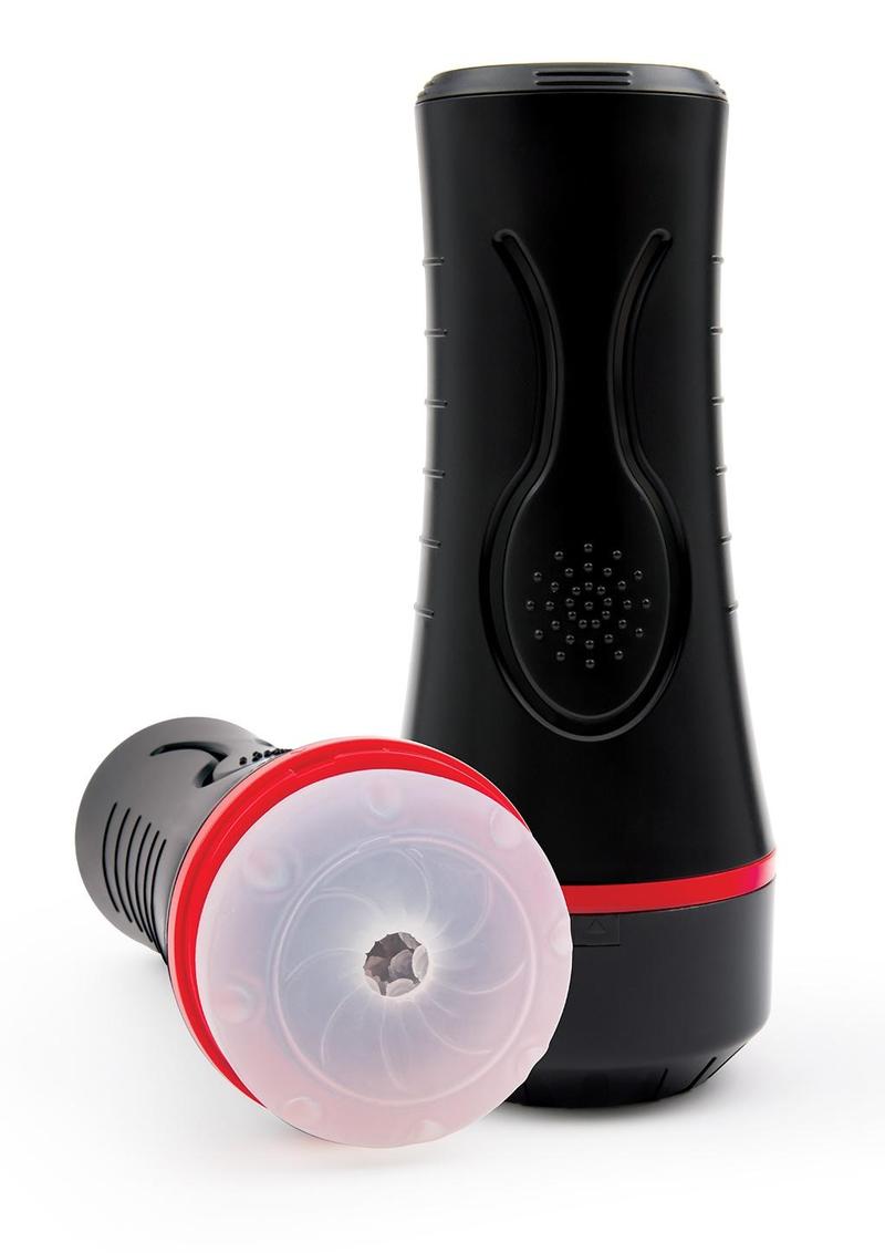 Envy Frost Squeezable Vibrate Ass Stroke - Black/Clear