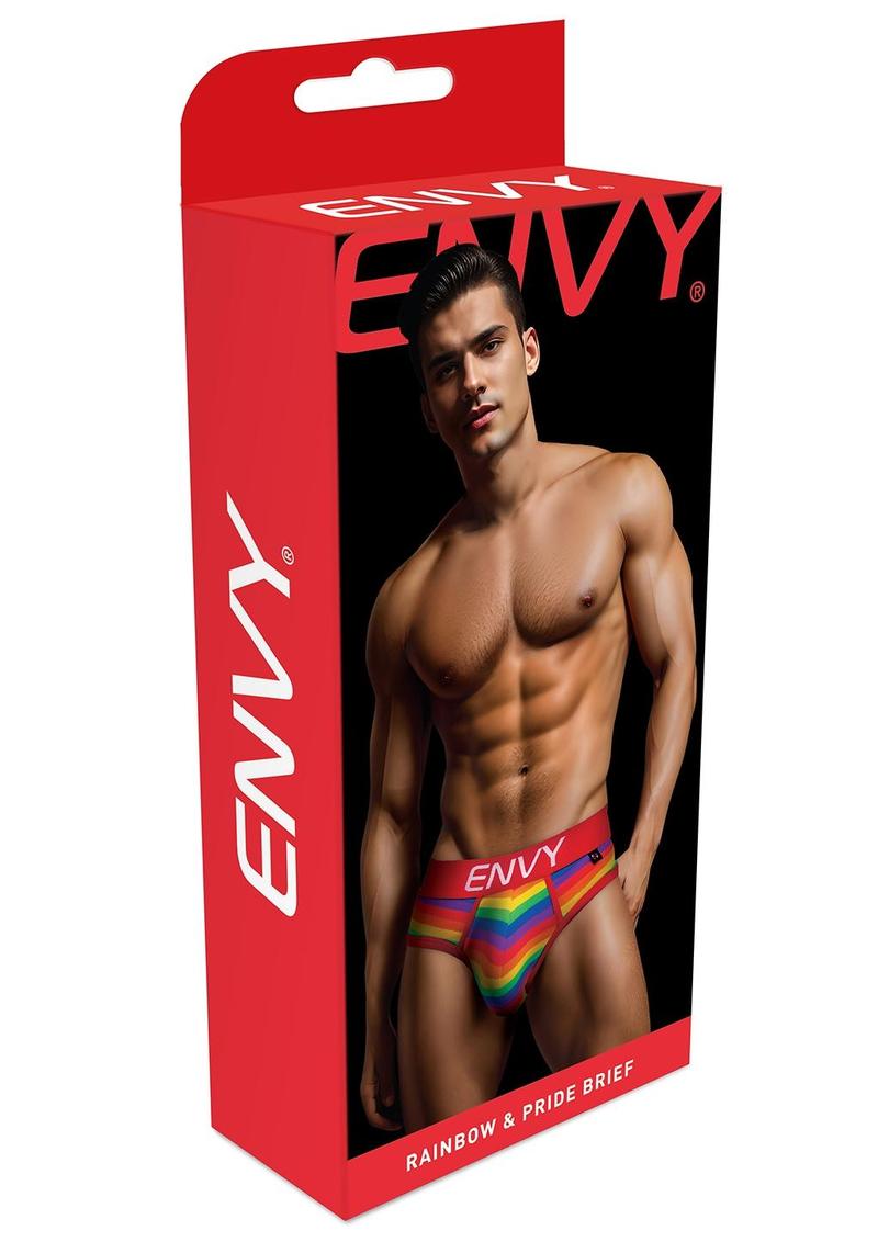 Envy Rainbow Pride Brief-Red-Ml