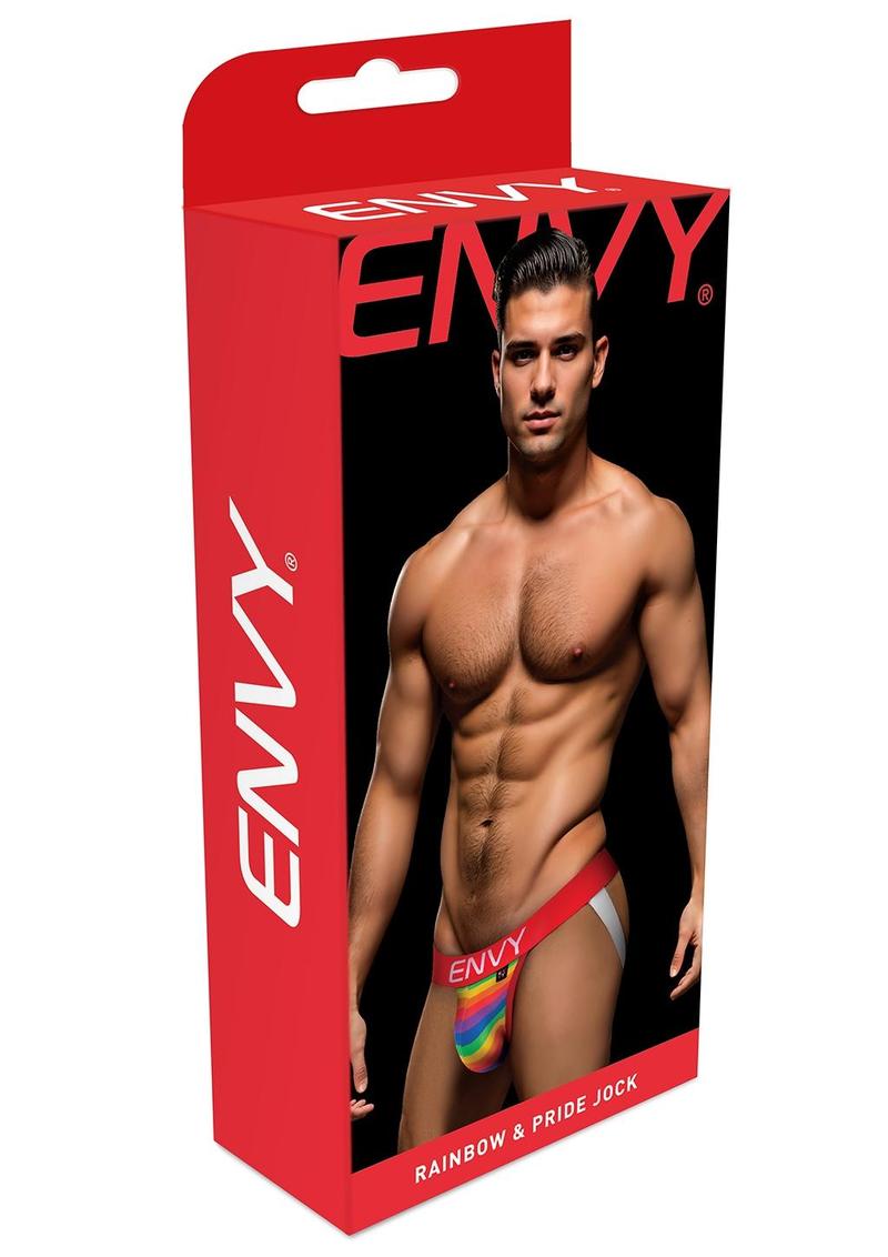 Envy Rainbow Pride Jock-Red-Lxl