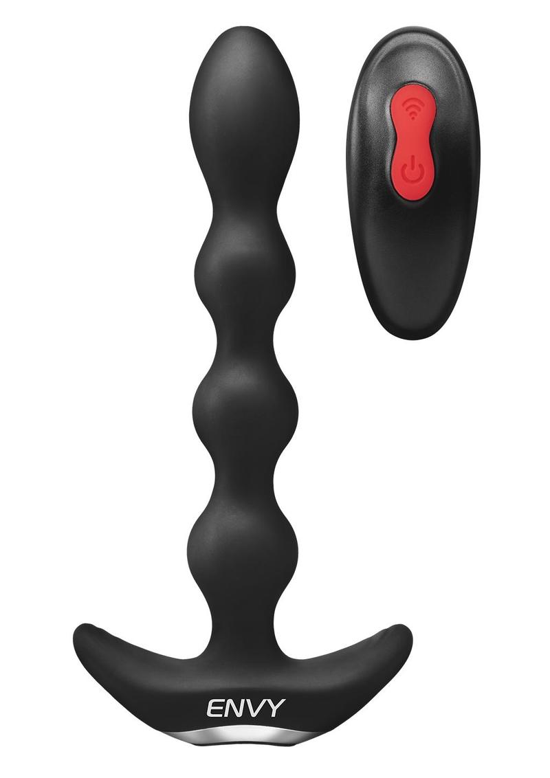 Envy Remote 4 Bead Vibrating Anal - Black