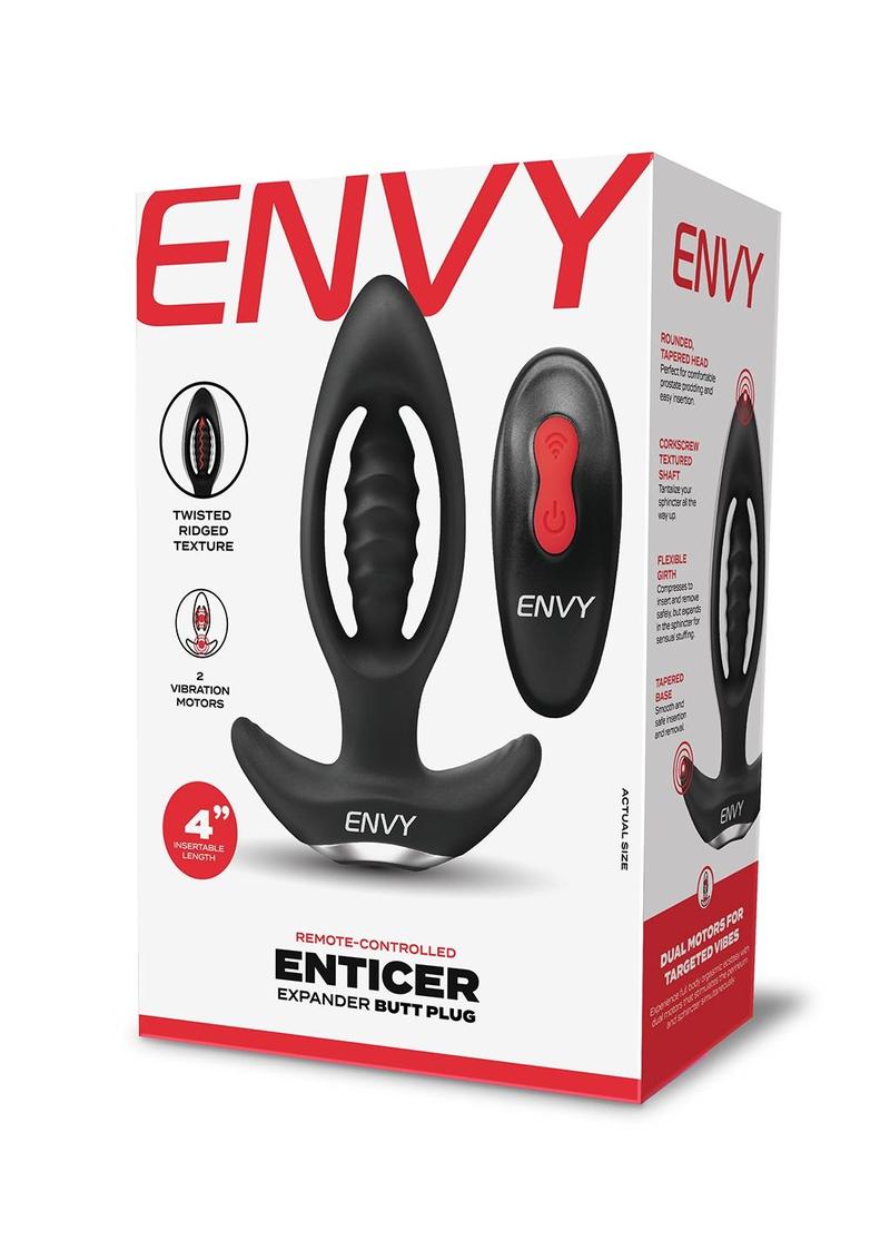 Envy Remote Vibrating Expander Plug - Black