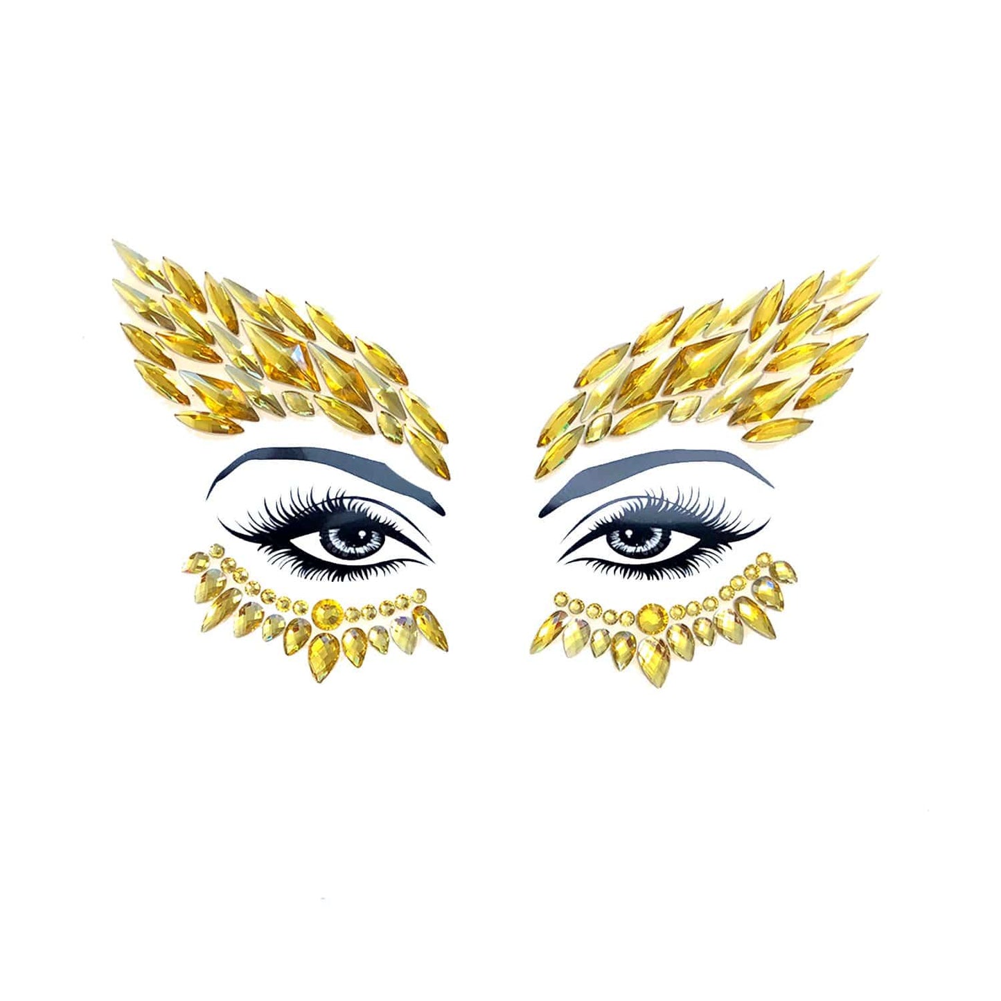 Neva Nude - Golden Eye Crystal Face Jewels