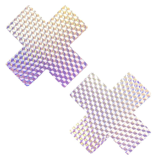 Minecrafty 3D Pastel Iridescent X Factor Nipple Cover Pasties