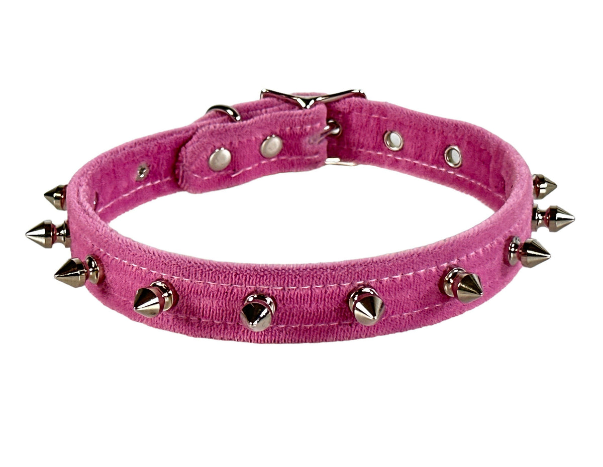 Funk Plus - CK134 VELVET SPIKE CHOKER