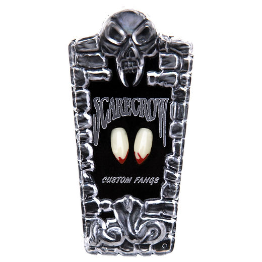Scarecrow Blood Tipped Deluxe Vampire Fangs - Custom Fit, Realistic, Reusable