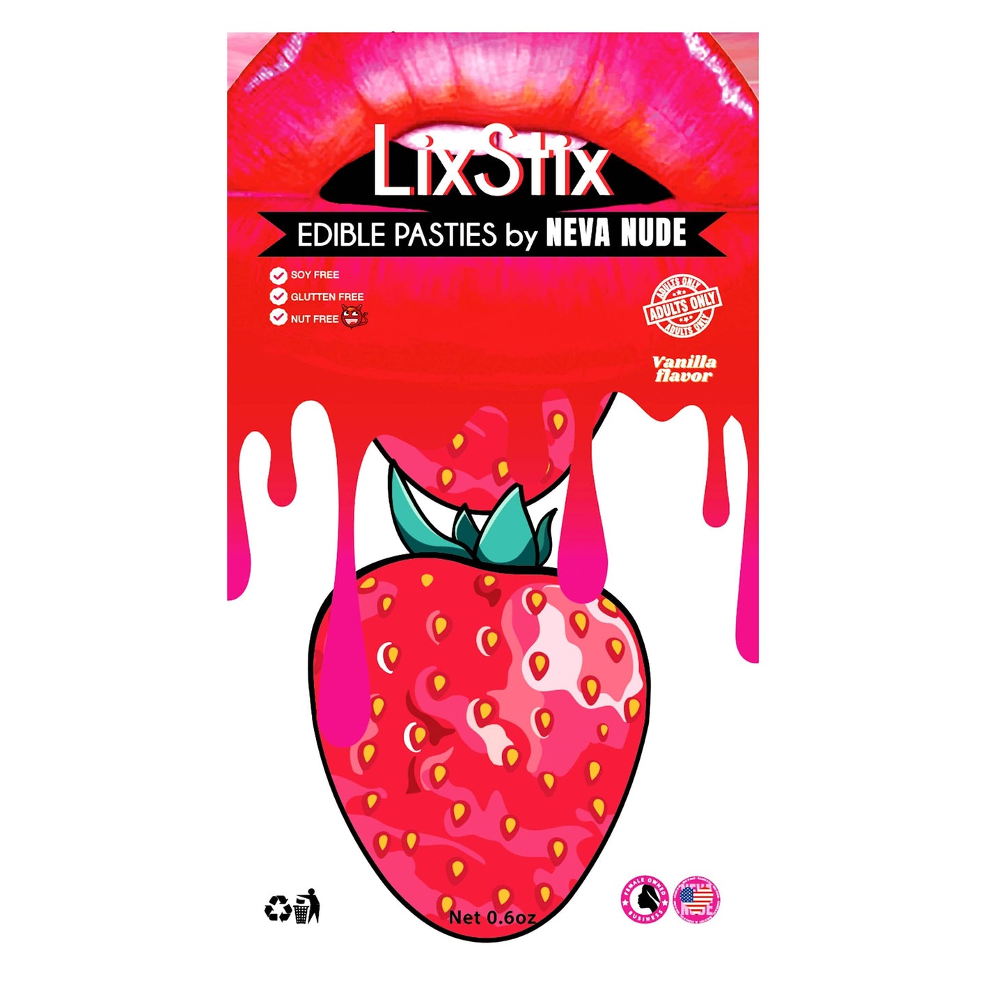 Sinfully Sweet Strawberry Edible Nipple Cover Pasties