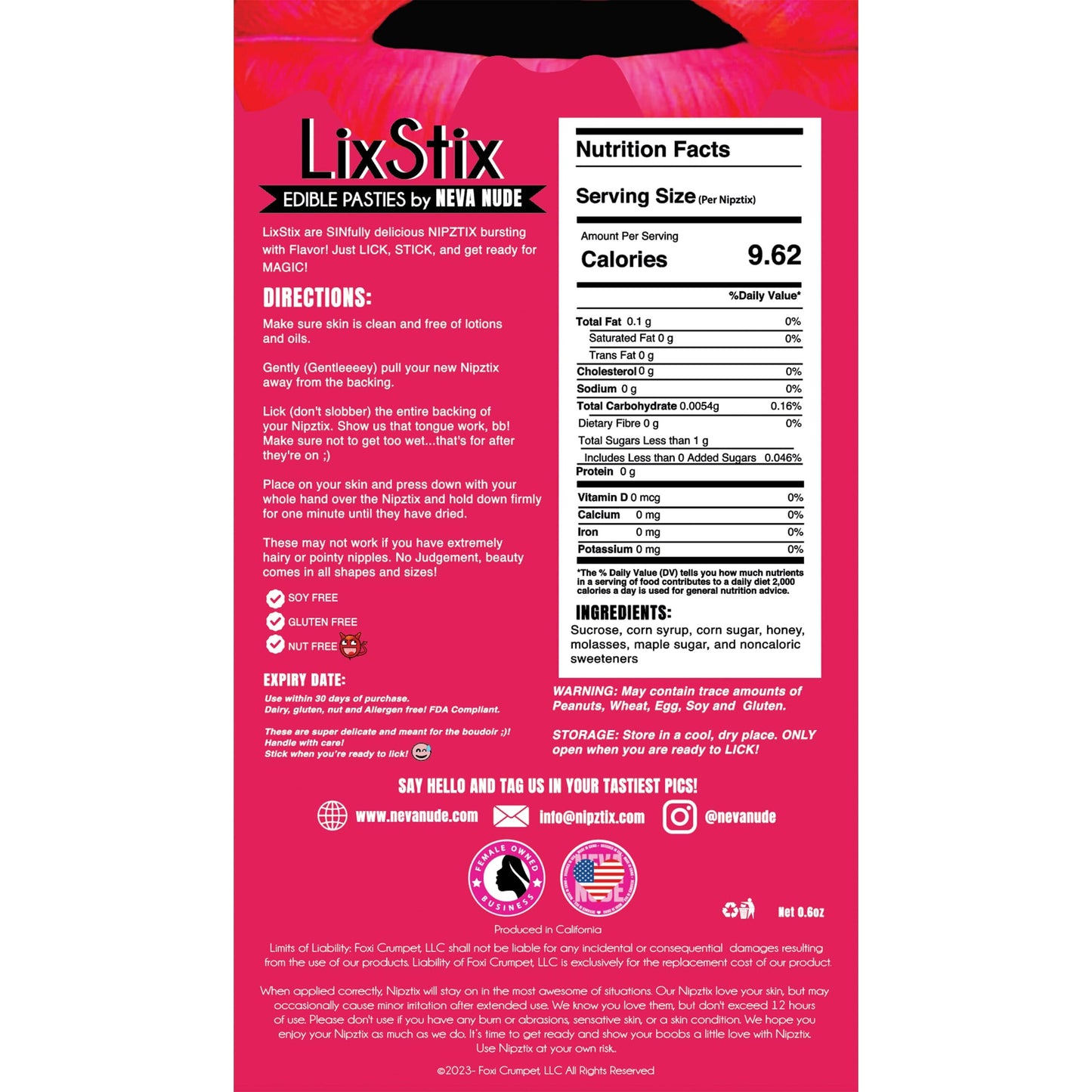 Sinfully Sweet Strawberry Edible Nipple Cover Pasties