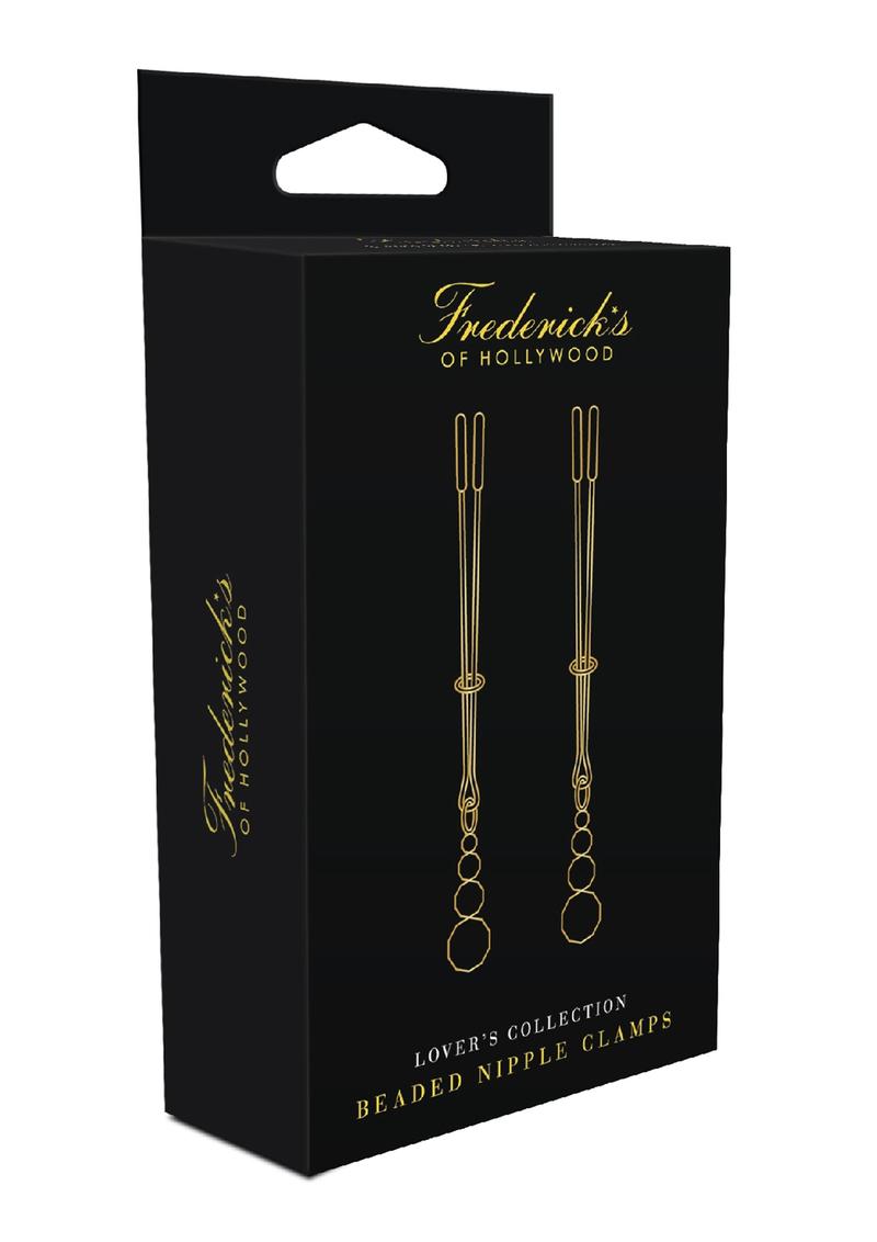 Frederick's Of Hollywood Beaded Nipple Clamps - Black