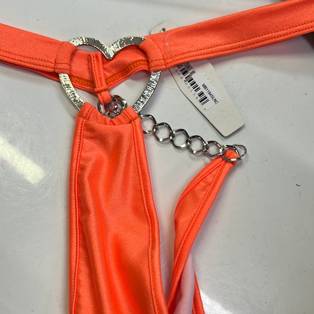 Heart shaped Thong with chain