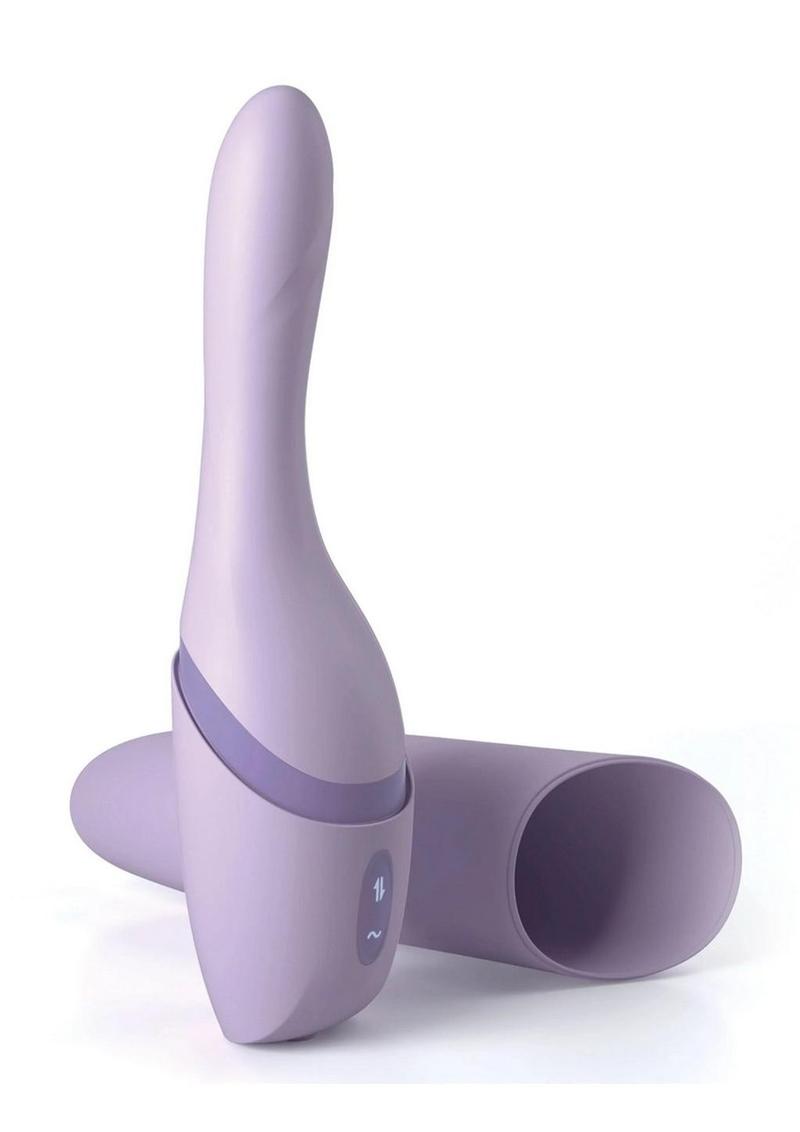 Jimmyjane Hello Bang Rechargeable Silicone Thrusting Vibrator - Lavender/Purple