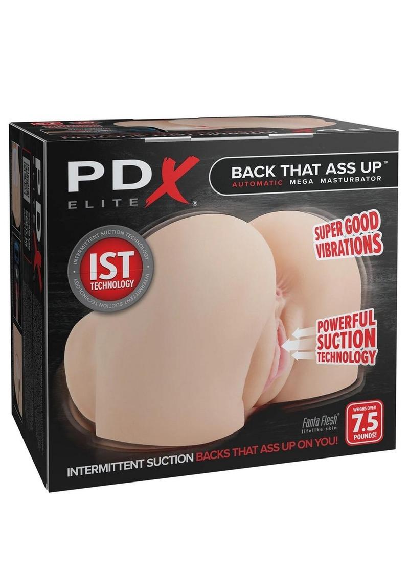 Pdx Elite Back That Ass Up Automatic Rechargeable Mega Masturbator - Vanilla