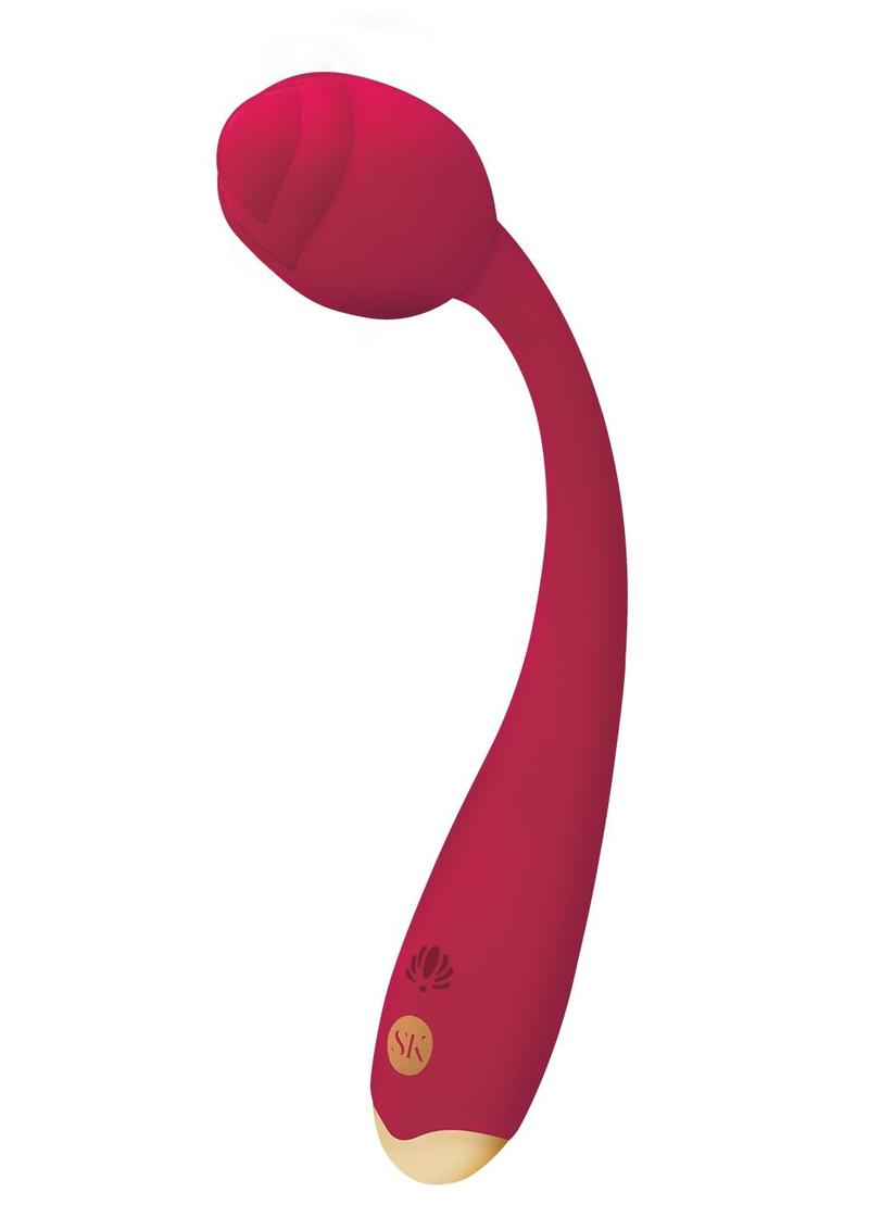 Rosegasm Long Stem Flexi G-Spot Vibe - Red/Rose