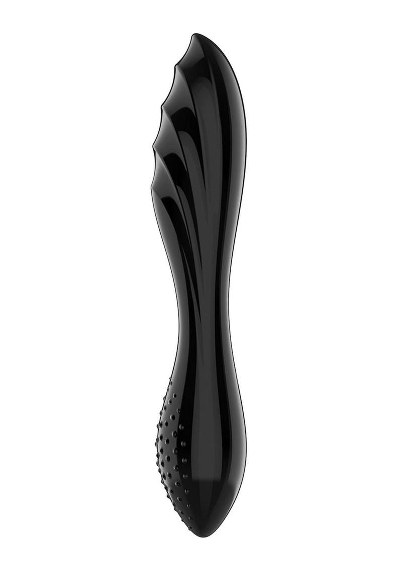 Satisfyer Dazzling Crystal 1 Glass Dildo - Black