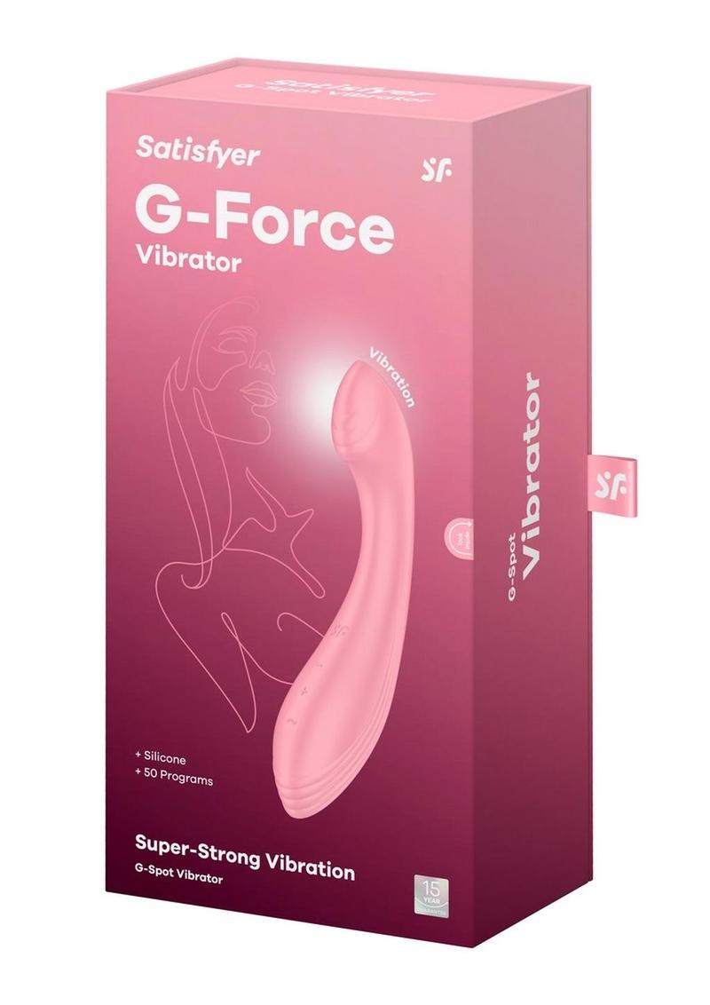 Satisfyer G-Force Rechargeable Silicone Vibrator - Pink