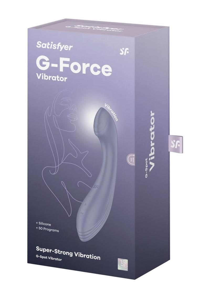 Satisfyer G-Force Rechargeable Silicone Vibrator - Purple/Violet