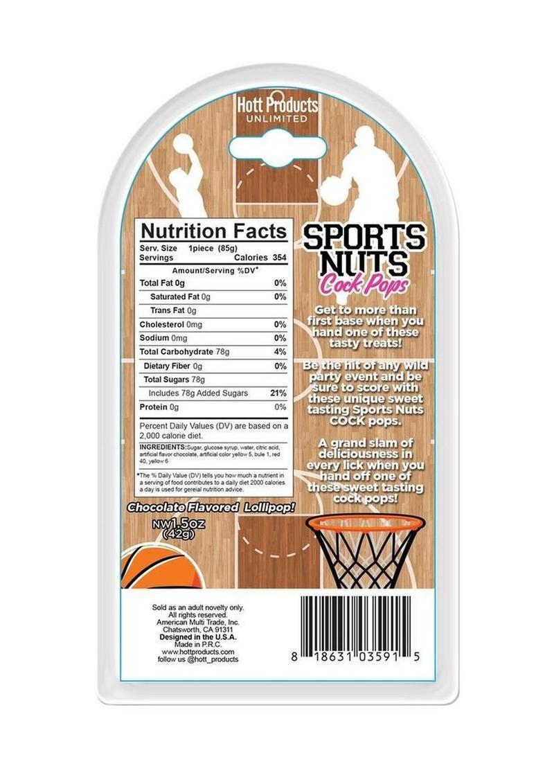 Sports Nuts Cock Pop Baseballs - Vanilla