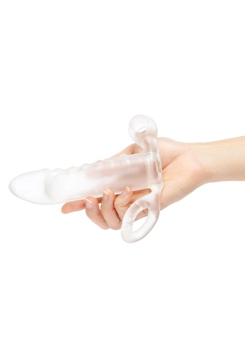 Su Clr Vbr Penis Xtndr W/ Ball Loop