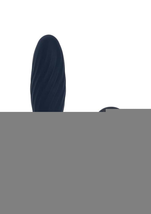 Svakom Jordan Rechargeable Silicone App Control Thrusting Anal Vibrator - Navy Blue