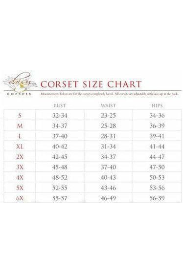 Elegant 4-Piece Brocade Bunny Corset Costume Steel Boned Themed Outfit